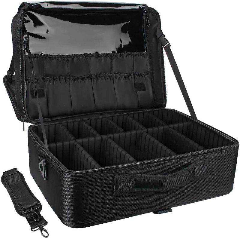 Photo 1 of 
Relavel Extra Large Makeup Case Travel Makeup Train Case Professional Makeup Artist Bag Portable Nail Organizer Box Art Supply Case with Adjustable...
Style:Extra Large Makeup Case for Makeup Artists
Color:Black