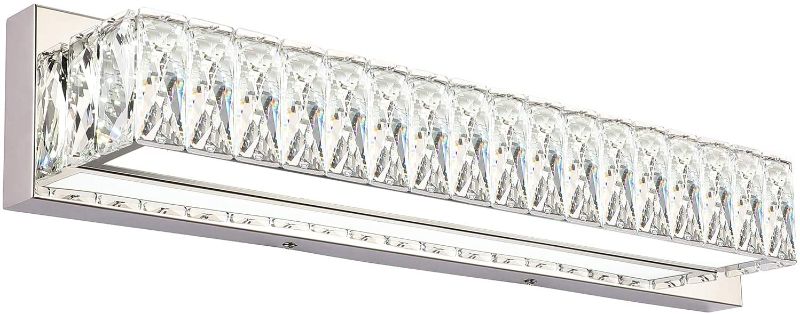 Photo 1 of 
ZUZITO Crystal Dimmable Bathroom Vanity Lighting Fixtures 7500 Modern LED Vanity Lights Over Mirror White Light
Color:6200k
Size:Dimmable 24.2inch