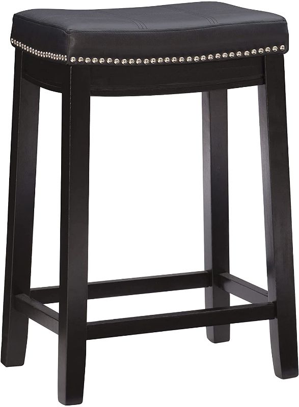 Photo 1 of **SLIGHTLY DIFFERENT FROM STOCK PHOTO**
Linon Claridge Counter Stool, Black, 3 Pks