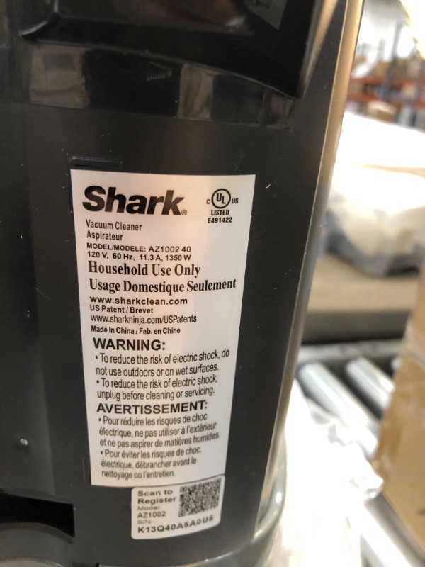 Photo 2 of **DAMAGED**
Shark AZ1002 Apex Powered Lift-Away Upright Vacuum with DuoClean & Self-Cleaning Brushroll, Crevice Tool, Upholstery Tool & Pet Power Brush, for a Deep Clean on & Above Floors, Espresso
