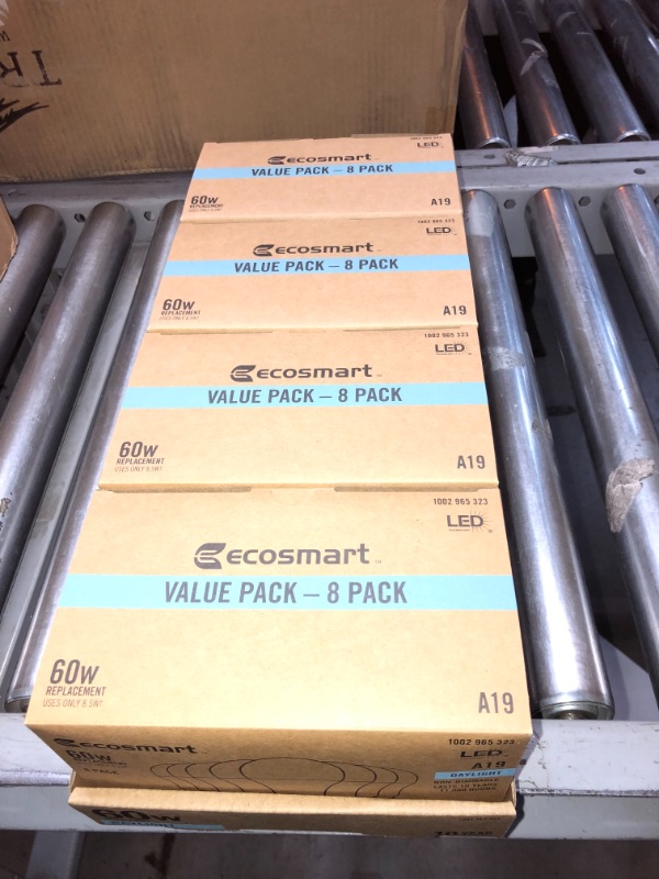 Photo 4 of *4 boxes* 60-Watt Equivalent A19 Non-Dimmable CEC LED Light Bulb Daylight (8-Pack)