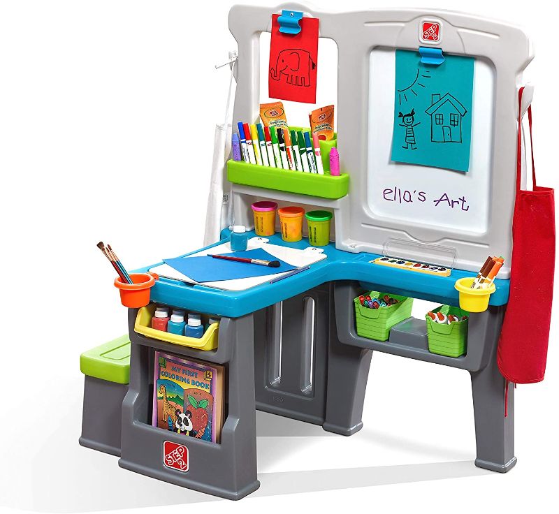 Photo 1 of Step2 Great Creations Art Center Art Desk Easel, Multi

