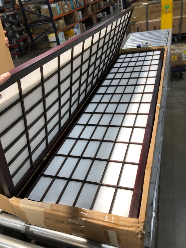 Photo 1 of 4-Panel Room Divider - Cherry

