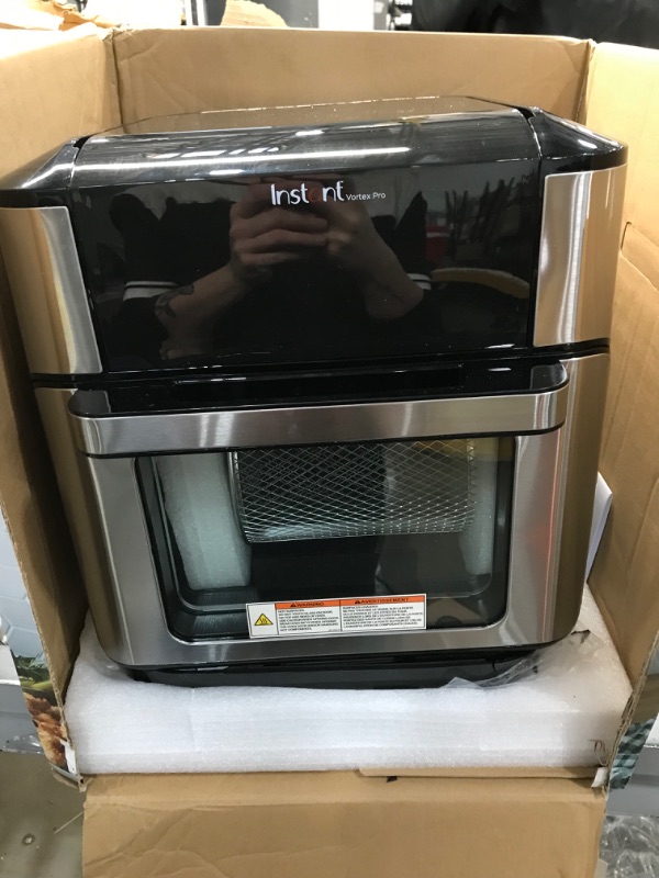 Photo 2 of Instant Pot - 10 Quart Vortex Pro 7-in-1 Air Fryer Oven - Stainless Steel - Stainless Steel
