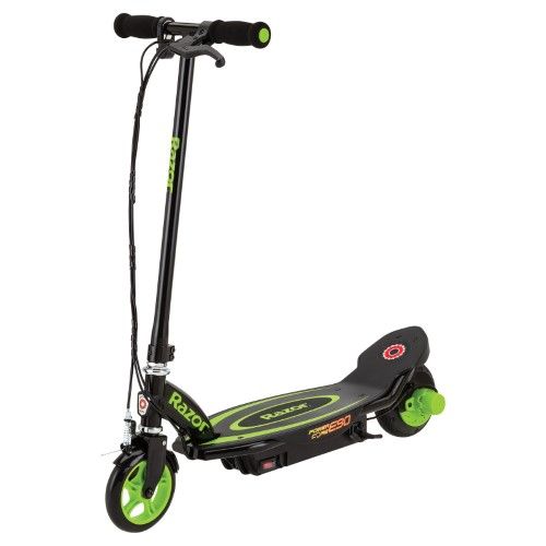 Photo 1 of Razor Sports Equipment Power Core E90 V2 Electric Scooter Black/Green Model: 13111496
