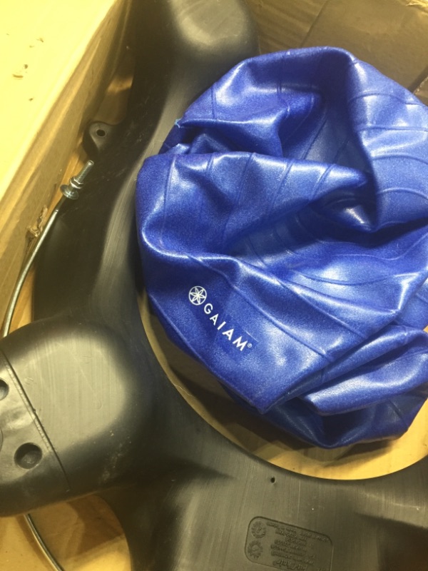 Photo 3 of Gaiam Balance Ball Chair, Blue