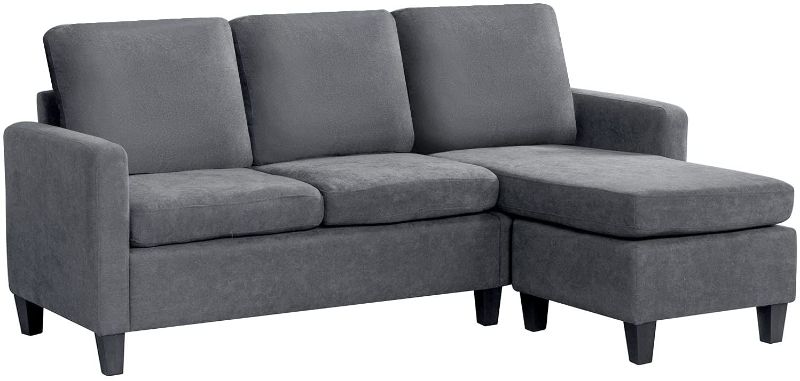 Photo 1 of **INCOMPLETE BOX 1 OF 2**
Sofa Sectional Sofa Furniture Set Futon Sofa Modern Convertible L-Shaped Couches Sofa Set Fabric Sofa Corner Sofa with Upholstered Contemporary for Living Room (Grey)
