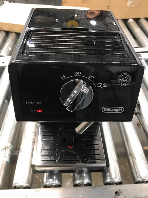 Photo 1 of De'Longhi ECP3120 15 Bar Espresso Machine with Advanced Cappuccino System, 9.6 x 7.2 x 11.9 inches, Black/Stainless Steel
