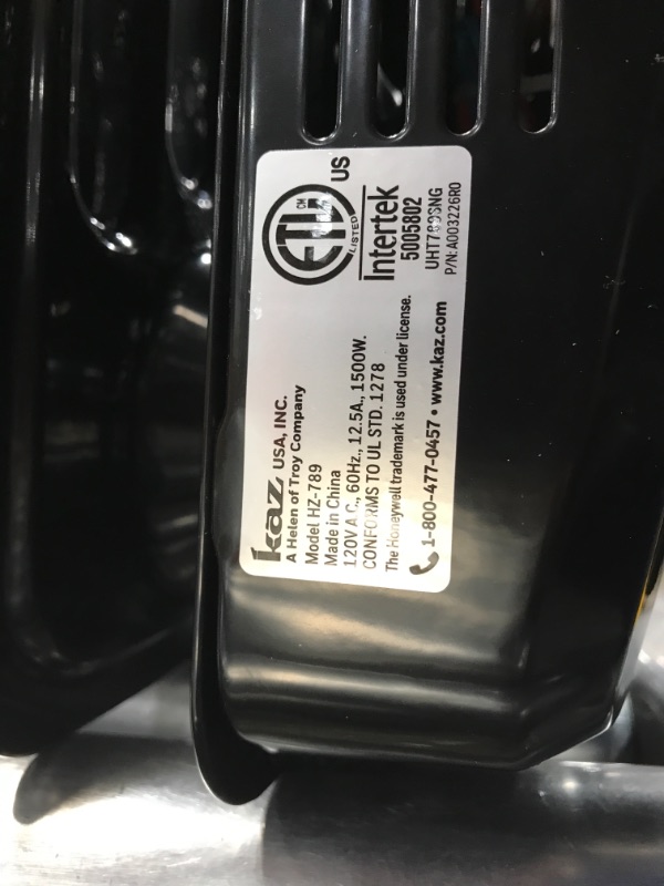 Photo 1 of Honeywell HZ-789 EnergySmart Electric Oil Filled Radiator Whole Room Heater, Black, 24.45"H x 9.06"D x 13.74"W (HZ789)
