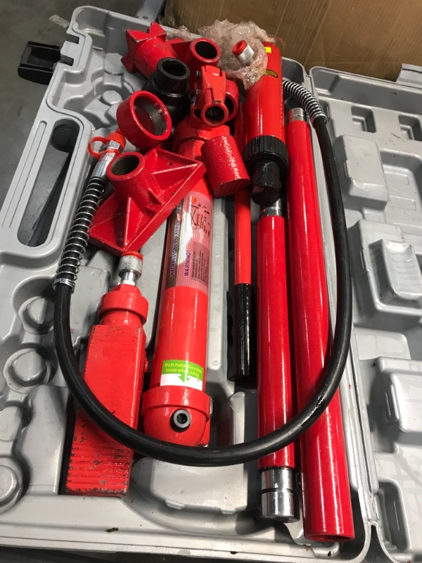 Photo 3 of 10Ton Porta Power Hydraulic Jack Body Frame Repair Kit 2M Lengthen Hose Lift Ram Height 13.5mm-33mm for Loadhandler Truck Bed Unloader Farm and Hydraulic Equipment Construction
