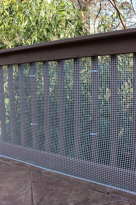 Photo 1 of Cardinal Gates Heavy-Duty Outdoor Deck Netting, Translucent white , 15'