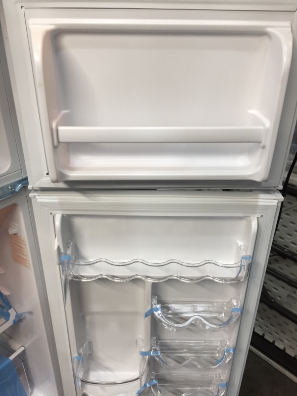 Photo 4 of 4.5 cu. ft. 2 Door Mini Fridge in White with Freezer