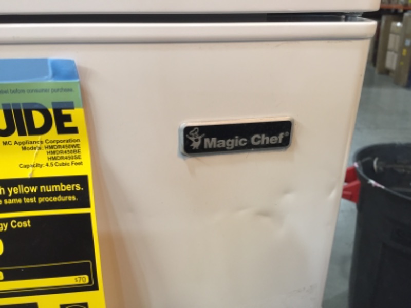 Photo 1 of 4.5 cu. ft. 2 Door Mini Fridge in White with Freezer