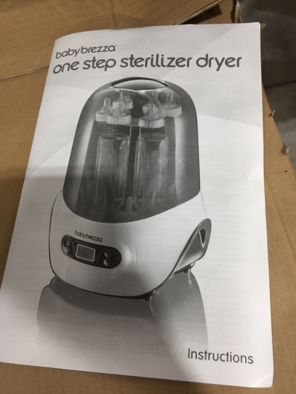 Photo 1 of Baby Brezza Baby Bottle Sterilizer and Dryer Machine – Electric Steam Sterilization - Universal Fit - Pacifiers, Glass, Plastic, and Newborn Feeding Bottles
