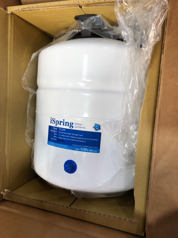 Photo 5 of **USED**
iSpring RCC7, NSF Certified, 75 GPD High Capacity Under Sink 5-Stage Reverse Osmosis Drinking Filtration System, Brushed Nickel Faucet
