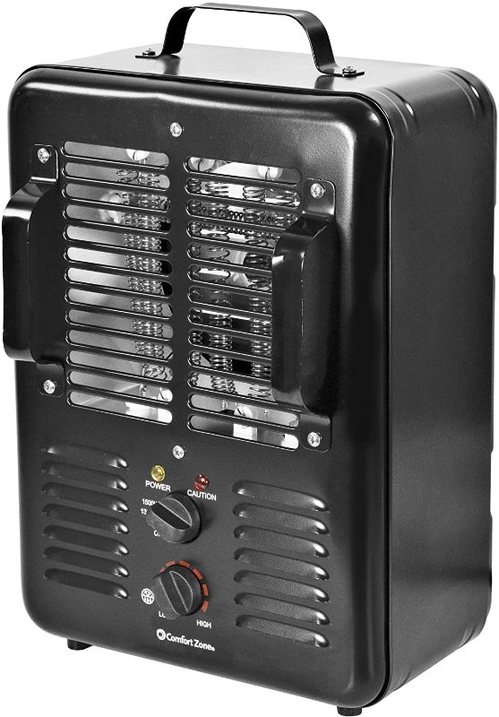 Photo 1 of Comfort Zone CZ799BK Milkhouse Space Heater, 1500-Watt, Safety Tip Over Switch, Black