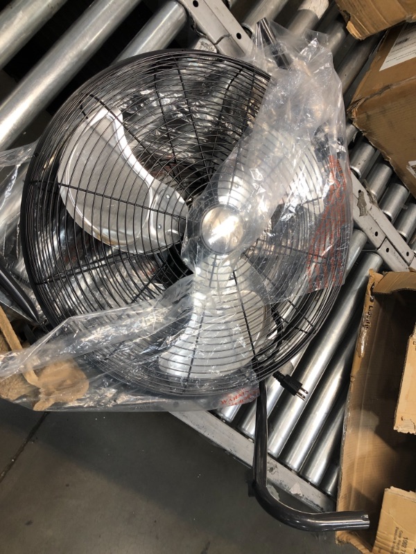 Photo 1 of 20 in. 3-Speed High Velocity Floor Fan (dark grey)