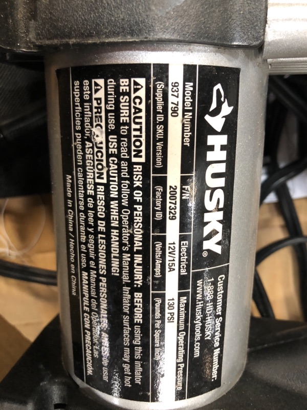 Photo 3 of Husky HD12A 12-Volt Inflator
