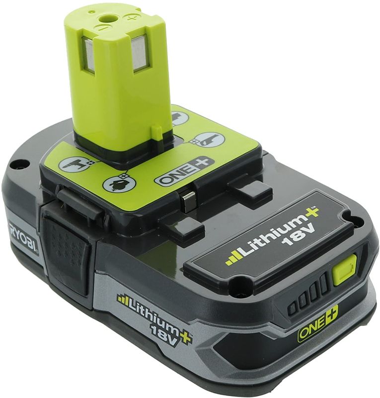 Photo 1 of RYOBI P107 One+ 18 Volt Compact Lithium Ion 1.5 Ah Battery (Single Battery)
