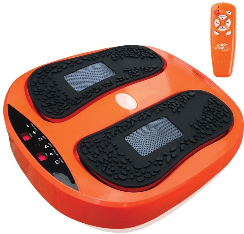 Photo 1 of **USED**
Power Legs Vibration Plate Foot Massager Platform with Rotating Acupressure Heads Multi Setting Electric Foot Massager with Remote Control
