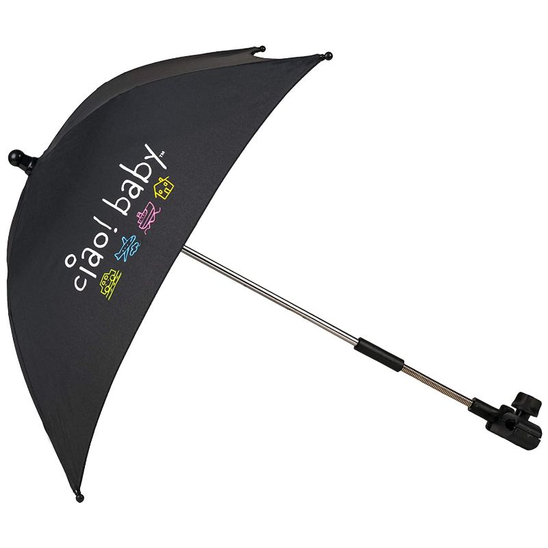 Photo 1 of ciao! baby Clip On Umbrella, Black
