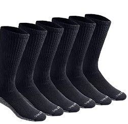 Photo 1 of Dickies Men's Multi-Pack Dri-tech Moisture Control Boot-Length Socks SIZE 6-12
