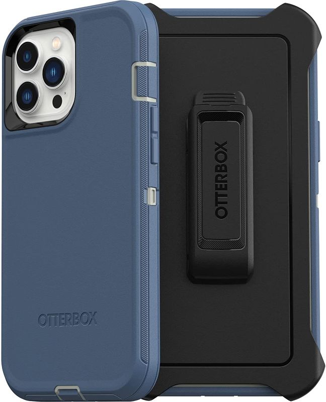 Photo 1 of **USED**
OTTERBOX DEFENDER SERIES SCREENLESS EDITION Case for iPhone 13 Pro Max & iPhone 12 Pro Max - FORT BLUE
