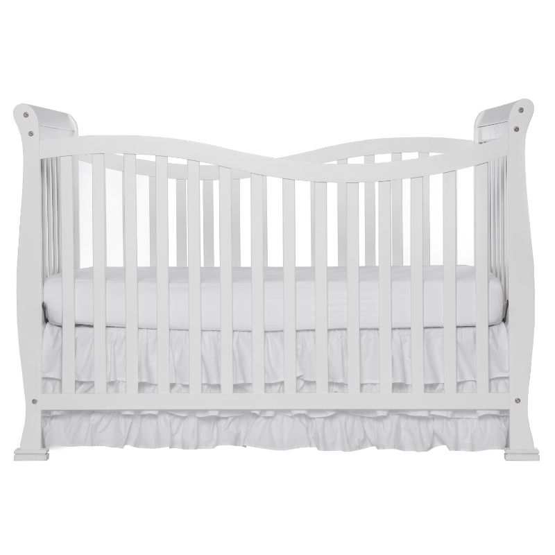 Photo 1 of **USED, MISSING COMPONENTS, MISSING HARDWARE**
Dream On Me Violet 7 in 1 Convertible Life Style Crib in White, Greenguard Gold Certified , 29x39x58 Inch 
