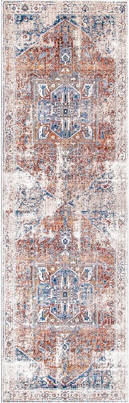 Photo 1 of **ACTUAL RUG IS DIFFERENT FROM STOCK PHOTO**
nuLOOM Vintage Ethel Medallion Runner Rug, 2' 6" x 12', Ivory
