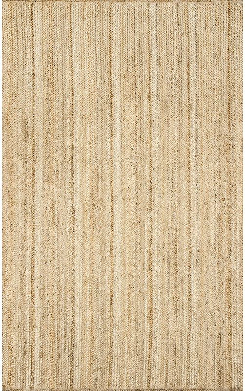 Photo 1 of **USED**
nuLOOM Rigo Hand Woven Farmhouse Jute Area Rug, 3' x 5', Natural
