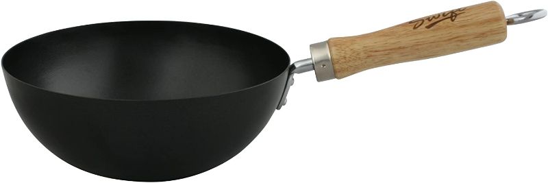 Photo 1 of **USED, ACTUAL PAN IS DIFFERENT FROM STOCK PHOTO*
Swift 20 cm Standard Gauge Non-Stick Carbon Steel Wok with Wood Handle
