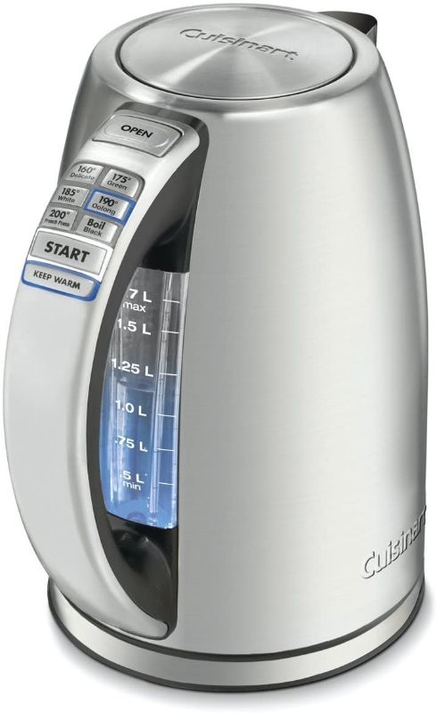 Photo 1 of **USED**
Cuisinart CPK-17 PerfecTemp 1.7-Liter Stainless Steel Cordless Electric kettle, 1.7 L, Silver
