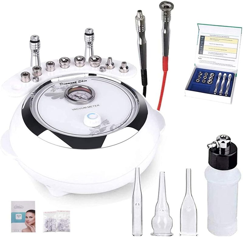 Photo 1 of **USED, ACTUAL MACHINE IS DIFFERENT FROM STOCK PHOTO** INCOMPLETE**
Diamond Microdermabrasion Machine, Titoe 3 in 1 Professional Dermabrasion Facial Skin Care Equipment For Home Use (Strong Suction Power: 65-68cmhg)
