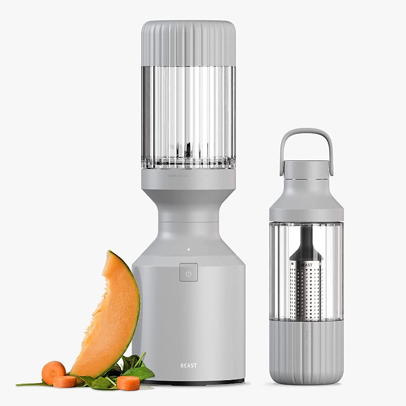 Photo 1 of Beast Blender + Hydration System | Blend Smoothies and Shakes, Infuse Water, Kitchen Countertop Design, 1000W (Pebble Grey)

