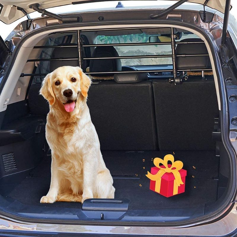 Photo 1 of **USED, MISSING PARTS**
JOYTUTUS Dog Car Barrier for SUVs, Adjustable Safety Dog Barrier for Car, Universal Pet Barriers, Dog Gate for Car, Car Divider for Dogs, Dog Car Guard Vehicle, Easy to Install and Remove
