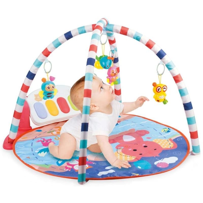 Photo 1 of **USED**ACTUAL MAT IS DIFFERENT STYLE FROM STOCK PHOTO**
Baby Game Pad Music Pedal Piano Music Fitness Rack Crawling Mat with Hanging Toy
