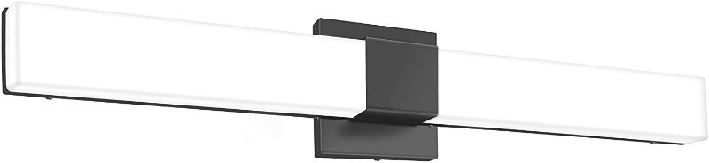 Photo 1 of **MISSING HARDWARE**
FLYNIX Bathroom Vanity Light 32 Inch 32W Modern Wall Light Dimmable 3 Color ?3000K/4000K/5000K?Temperature Adjustable Modern Lighting Over Mirror (Matt Black)
