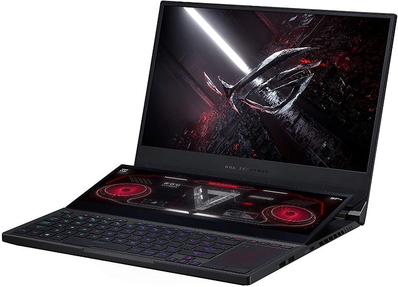 Photo 1 of **NEW, BOTTOM OF LAPTOP HAS A TOTAL OF 15 SCREW ALL INTACT**
ASUS ROG Zephyrus Duo SE 15 Gaming Laptop, 15.6” 300Hz IPS Type FHD Display, NVIDIA GeForce RTX 3060, AMD Ryzen 9 5980HX, 16GB DDR4, 1TB PCIe SSD, Per-Key RGB Keyboard, Windows 10 Home, GX551QM-