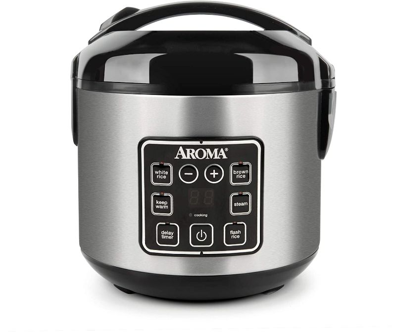 Photo 1 of **used**
Aroma Housewares 8-Cup (cooked)/ 2 Quart Digital Cool-Touch Rice Cooker & Food Steamer
