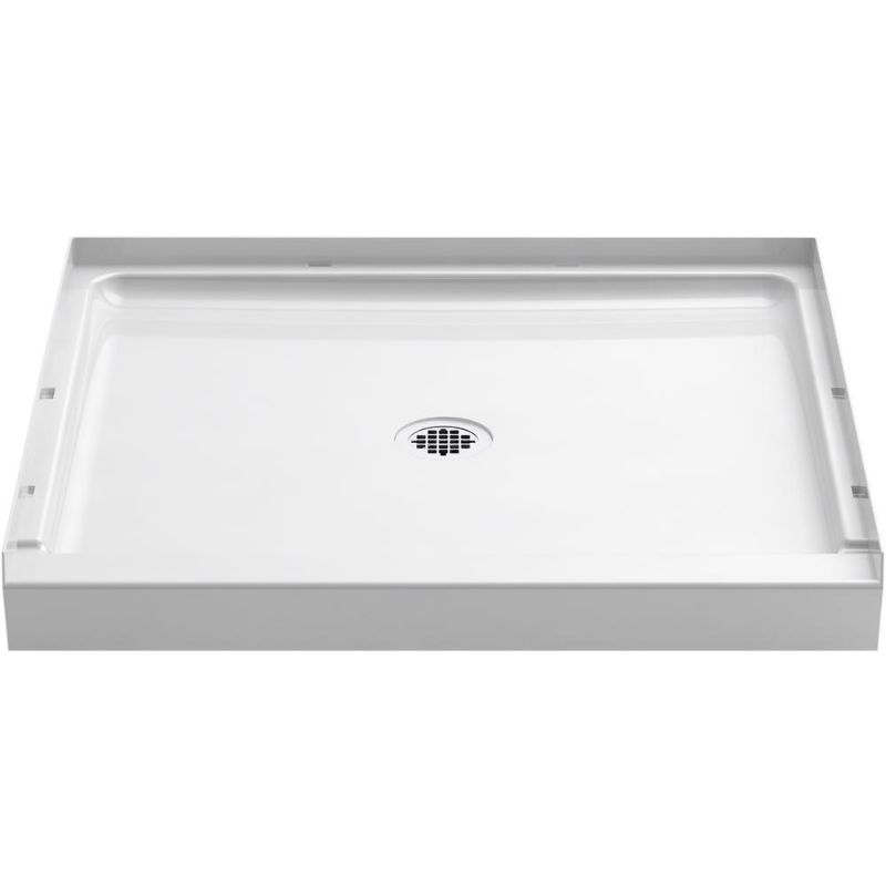 Photo 1 of **CORNERS HAS MINOR CHIPS**
STERLING 36 in. X 34 in. Single-Threshold Shower Base with Center Drain in White