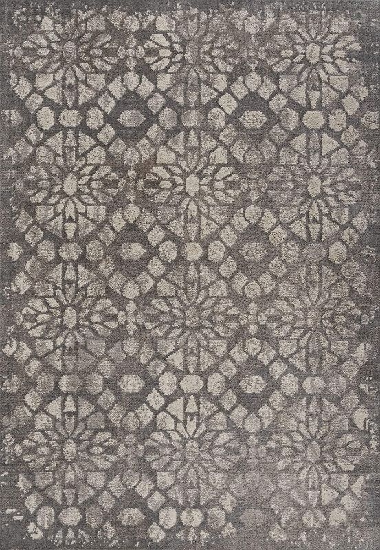 Photo 1 of **USED*
JONATHAN Y Roma Ornate Geometric Tile Gray 8 ft. x 10 ft. Area Rug Transitional, Contemporary, Casual, Vintage EasyCleaning,HighTraffic,LivingRoom,Backyard, Non Shedding (MDP405A-8)
