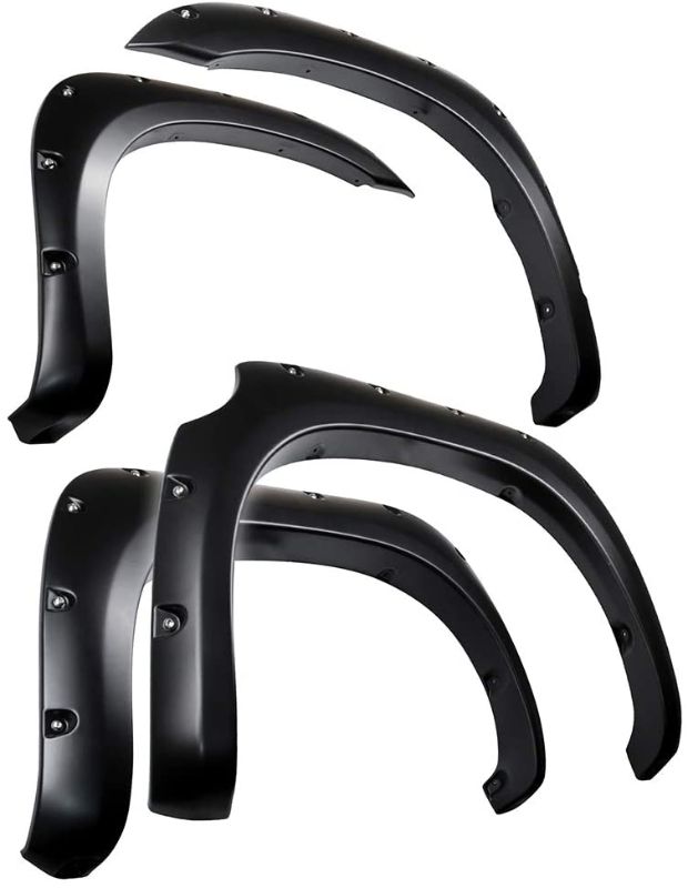 Photo 1 of **USED**
Tyger Auto TG-FF8T4398 Compatible with 2007-2013 Toyota Tundra | Smooth Matte Black Pocket Bolt-Riveted Style Fender Flare Set, 4 Piece
