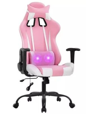 Photo 1 of **INCOMPLETE**
Gaming Chair Office Chair Desk Chair PU Leather Rolling Adjustable Computer Chair with Lumbar Support Headrest Armrest Swivel Massage Racing Chair for
