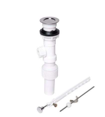 Photo 1 of 2PCK-OATEY FORM N FIT 1-1/4 IN. CHROME FINISH PLASTIC SINK DRAIN POP-UP DRAIN ASSEMBLY
