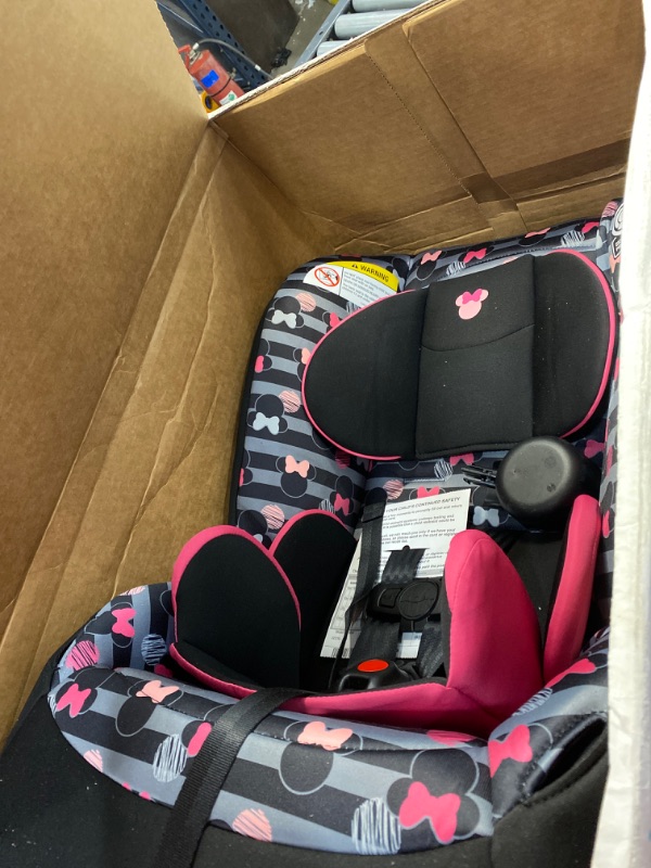 Photo 2 of Disney Baby Jive 2-in-1 Convertible Car Seat, Minnie Stripes
