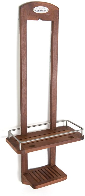 Photo 1 of AquaTeak The Original Moa Small Teak Shower Caddy
