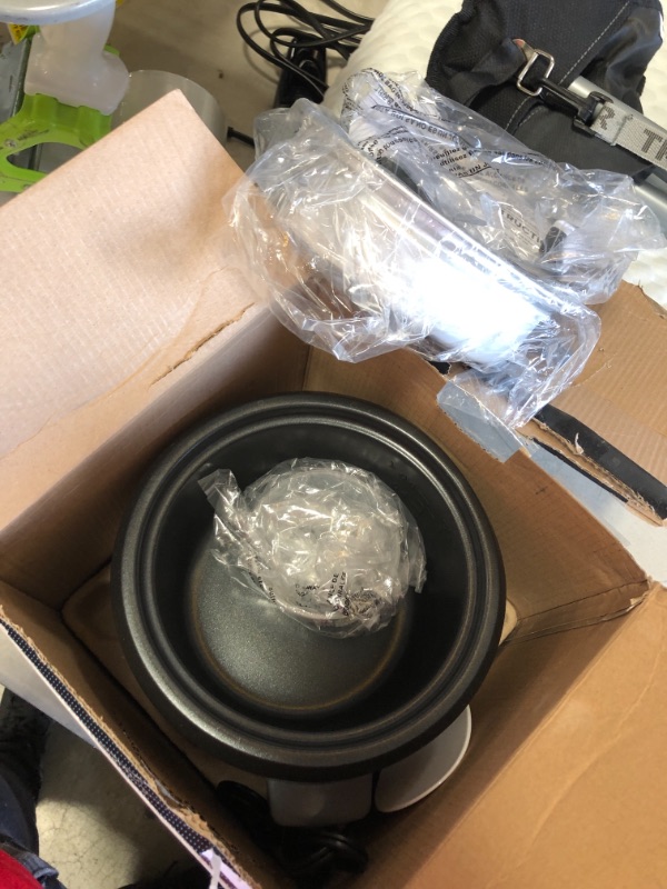 Photo 1 of 6-Cup Black Rice Cooker with Removable Steam Tray