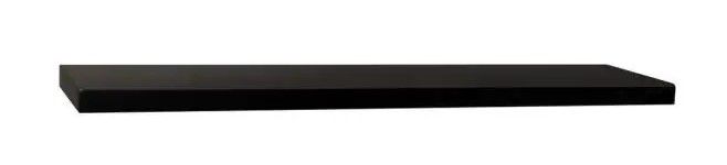 Photo 1 of 8 in. D x 24 in. L x 1-1/4 in. H Slim Shelf in Black
