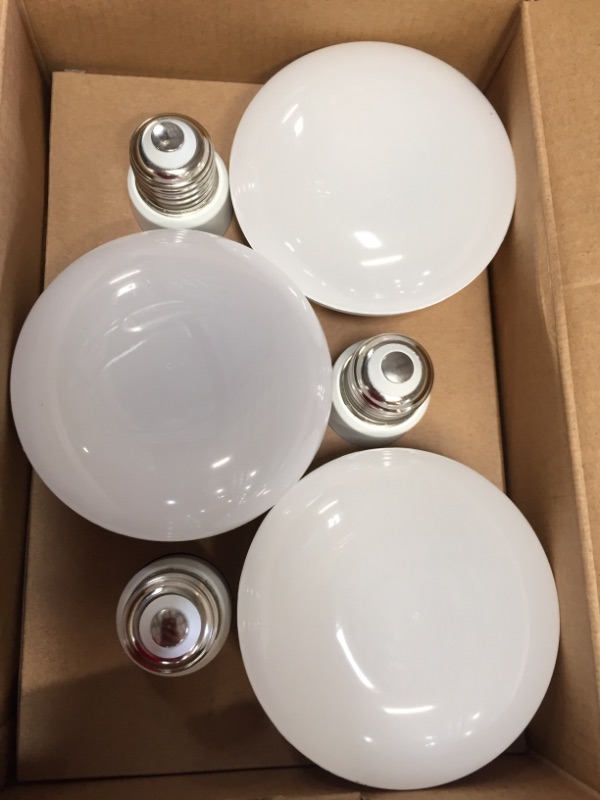 Photo 2 of 65-Watt Equivalent BR30 Dimmable LED Light Bulb Bright White (6-Pack)
