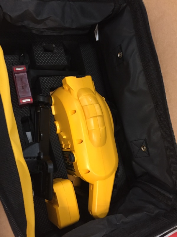 Photo 2 of 150 ft. Red Self-Leveling Rotary Laser Level with Detector & Clamp, Wall Mount, Remote, Bag, (2) D & (1) 9-Volt battery